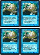 4x FALSE DEMISE magic ALLIANCES BLUE ENCHANT CREATURE MTG PLAYSET CARD LOT