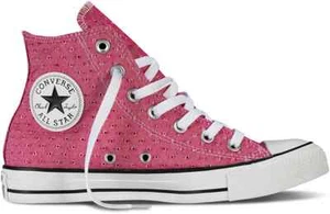 Zapatillas clásicas Converse Chucks All Star rosa/blanco Hi - Imagen 1 de 1