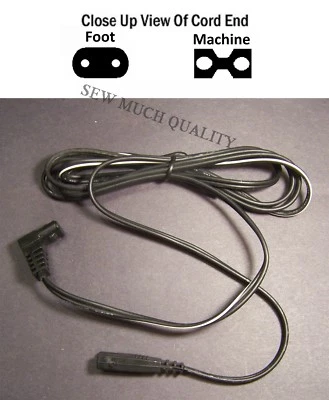 CORD Foot Control Pedal Husqvarna Viking #1 #1+ 600 1090 1100 1200 1250 Orchidea - Image 1 of 3