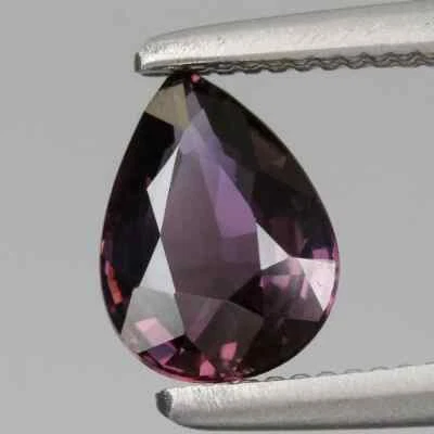 0.63 Ct Natural Purplish Pink Sapphire Tanzania Unheated Pear Cut Loose Gemstone - Image 1 of 2