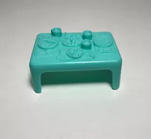 Fisher Price Little People House Home teal table kitchen furniture part toy - Picture 1 of 4