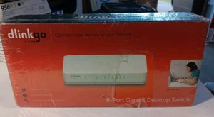 dlinkgo by DLINK 8 port gigabit switch, white color, new in the box. - Picture 1 of 5