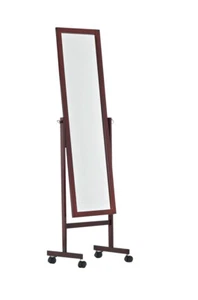 Espejo De Pie Yolanda Hecho De Madera En Estilo Clásico Con Ruedas 150 x 45 cm - Imagen 1 de 2