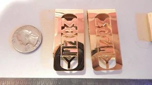 VINTAGE NEW GOLD PLATE MONEY  $$$ MONEY CLIP - Picture 1 of 1