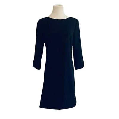 Eliza J Black 3/4 Sleeves A line Mini Cocktail Dress Size 4 - Image 1 of 4