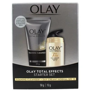 Olay Total Effects Starter Set Foaming Cleanser + Day Cream SPF15 Normal Skin - Picture 1 of 2