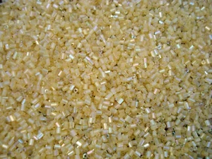 Bugle Beads 2mm Light Brown AB 100g Glass DIY Jewelry Jewellery - Bild 1 von 1