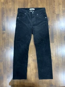 Gymboree Boys Black Corduroy Pants Adjustable Waist Straight Leg Size 7 EUC - Picture 1 of 4