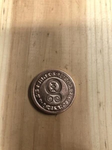 Hand Shaped & Stamped COPPER TROLL CROSS RUNE COIN - .999 Copper Bullion  - Picture 1 of 1