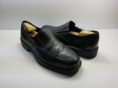 mocassino uomo ecco nero in vera pelle taglia 44 EU