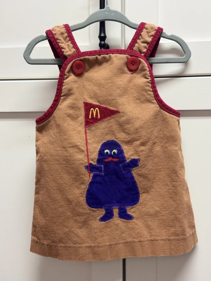 Vestido de pana vintage Mcdonalds, moda McDonaldland, niñas, RARO encontrado único en su clase  Foto 1 de 4