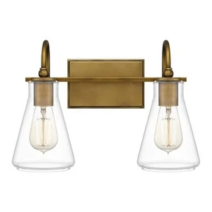 Quoizel BYT8616WS Vanity Bath  2 light Weathered Brass - Picture 1 of 2
