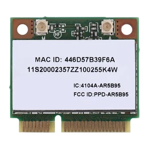 Atheros AR5B95 AR9285 Card 2.4G 150Mbps PCI-E Half-Height Built-in Card7488 - Afbeelding 1 van 7