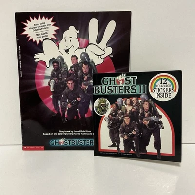 Ghostbusters 2 Books Movie Storybook Jovial Bob Stine & Sticker Book No Stickers Foto 1 de 4