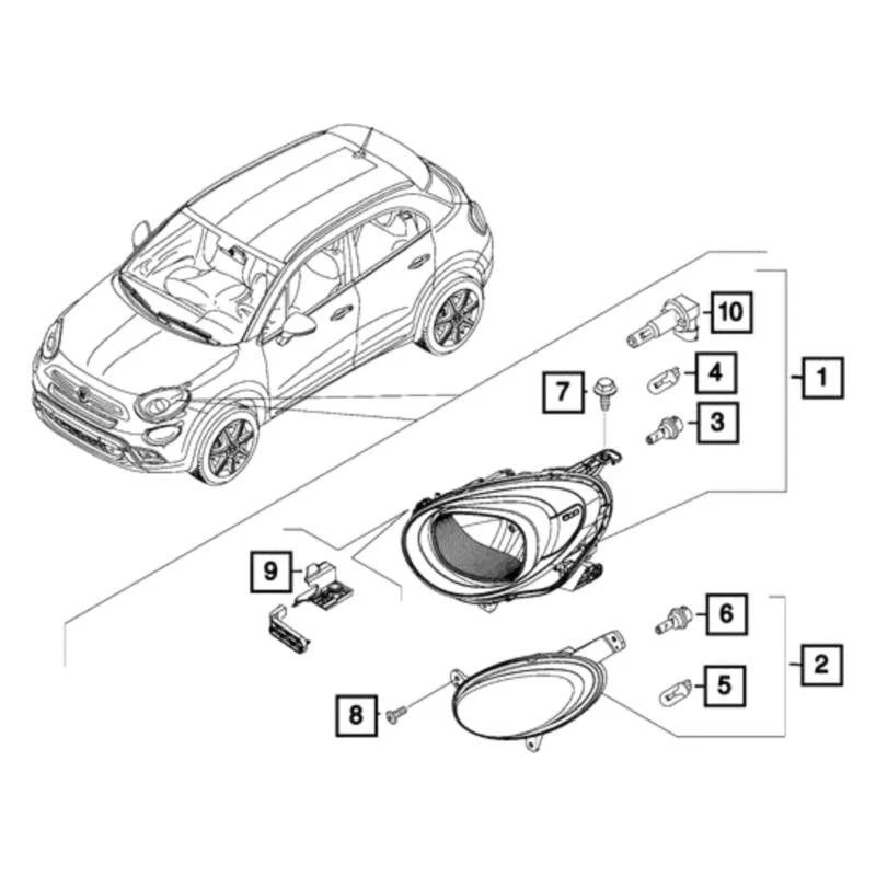 For Fiat 500X 2018 Mopar Bulb Foto 1 de 1