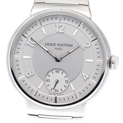 LOUIS VUITTON（LV） LOUIS VUITTON Tambour W1ST10 piccoli s quadrante argento automatico uomo_832502