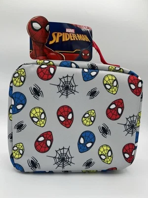 Spider-Man Lunch Bag – Gray Insulated with Spidey Mask & . For Back to school. - Image 1 of 4