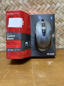 Microsoft Comfort Mouse Black Gray 4500 PC Mac USB 4FD-00016 Tilt Wheel 1422 - Picture 1 of 7