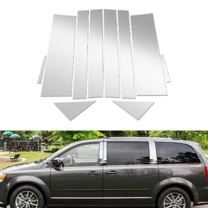 Fit For Dodge Grand Caravan 2008-2020 Chrome Plated Pillar Posts Window Trim - Picture 1 of 10