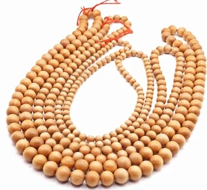 NELLYS Strang Sandelholz hell original aus Indien Jaipur ungefärbt zarter Duft