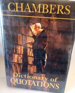 Chambers Dictionary of Quotations, by Allison Jones hardcover w dust jacket 1997 - Picture 1 of 8