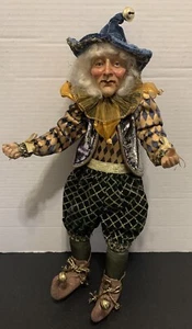 Vintage Mark Roberts Stil Narr Clown Puppe bewegliche Figur - schrullig - Bild 1 von 13