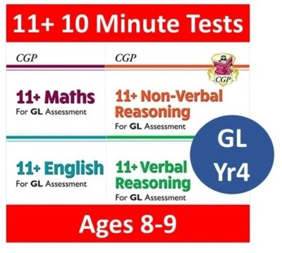 11+ CGP 11 Plus GL 10 Minute Tests - Ages 8-9 (Year 4) - Image 1 of 4