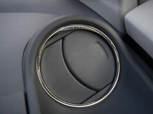 For Toyota Yaris II 2006-2010 Aluminum Polished Chrome Air Vents Rings Surrounds - Bild 1 von 9
