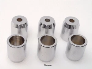 True Custom Shop® Vintage Flush 5/16" 8mm Chrome Guitar Body Ferrules for Fender - Picture 1 of 2