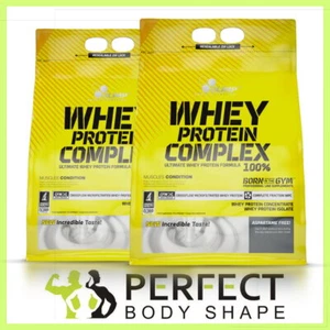 OLIMP WHEY PROTEIN COMPLEX 100% 2270G WPC & WPI HIGH IN BCAA LOW CARB LOW FAT - Picture 1 of 4
