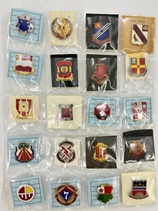 20 Assorted Army Crests DUI DI Engineer Artillery SH16 - Bild 1 von 6
