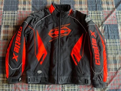 Chaqueta Abrigo Hombre Usado Once Castle X Switch Naranja y Negro Moto de Nieve Talla XL Foto 1 de 4
