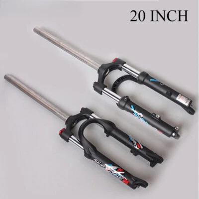 BMX Folding Bike Oil Suspension Fork 20 Inch MTB Bicycle Front Forks Travel 75mm - Image 1 of 4