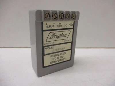*NEW* ACOPIAN 12EB12D60 CONVERTER REGULATED DC to DC POWER SUPPLY - Image 1 of 4