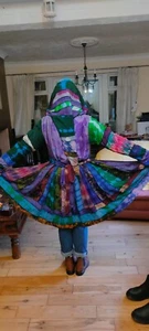  pixie hooded silk coat dress one size  - Picture 1 of 4