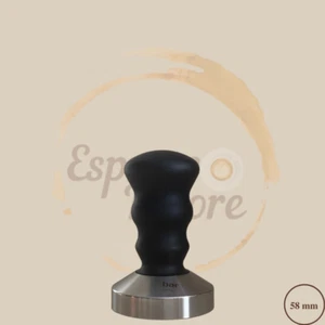 Motta Tamper 9Bar Edelstahl mit ergonomischem Aluminiumgriff schwarz 58mm plan - Bild 1 von 1