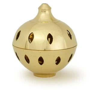 Quemador - Quemador de latón, bola transparente 3,25""Hx3""D - Imagen 1 de 6