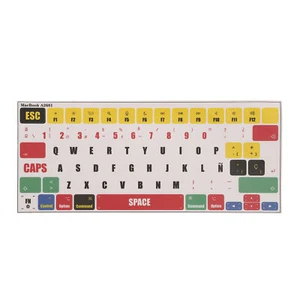 Pegatinas para teclado Apple MacBook Air 13.6 M2 A2681 Touch ID model Español  - Afbeelding 1 van 7