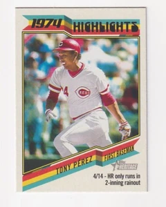 Tarjeta de béisbol 2023 Topps Heritage High Number Tony Perez 1974 destacados 74H-4 - Imagen 1 de 2