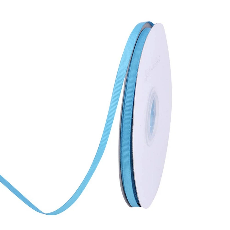 1/4" Wide Turquoise Blue Grosgrain Ribbon - 50 Yard Spool (00838) - Image 1 of 1