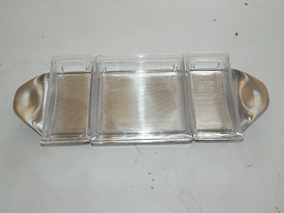 WMF Wilhelm Wagenfeld KABARETT WVZ 515 Cromargan Glas - Bild 1 von 4