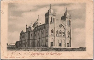 Postal vintage de la catedral de Túnez Cartago B131 - Imagen 1 de 2