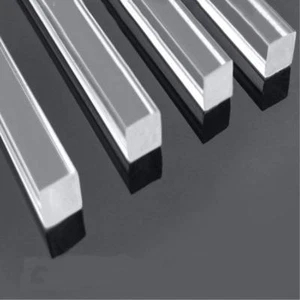 48pcs Square Clear Acrylic Plexiglass Lucite Rod Bar 2 x 2mm 250mm Long - Picture 1 of 5