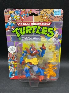 Vintage TMNT Ninja Turtles Wingnut & Screwloose by Playmates Toys New NIP - Picture 1 of 10