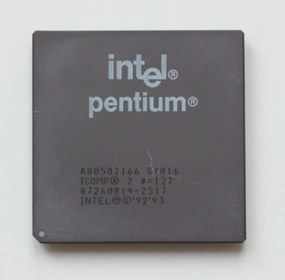 Socket 7 Processor CPU - Intel Pentium 166 - 166MHz - SY016 - TESTED - Image 1 of 2