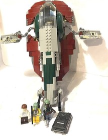 Lego Star Wars 2010 Slave 1/ Boba Fetts Starship (8097) With Figures