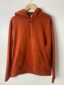 Sudadera con capucha Under Armour para hombre grande naranja pulóver polar - Imagen 1 de 8