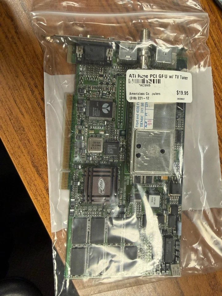 AI RAGE 128 PCI/GPU with TV Tuner 102-53008-3093 - Image 1 of 1