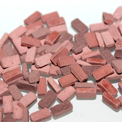 Ziegelsteine rot 1:32 & 1:35 - 2000 Stück - Steine / Zubehör für Modellbau - Bild 1 von 2
