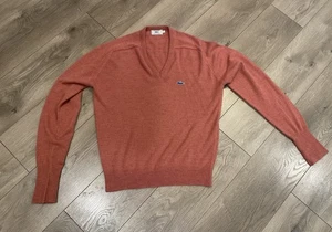 Vintage Izod Lacoste Pullover Herren XL Rot 90er Made in USA Krokodil Orlon Acryl - Bild 1 von 9